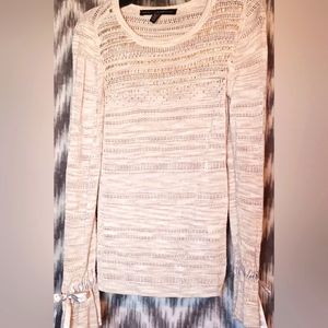 White House Black Market Long Sleeve Gemed Shirt